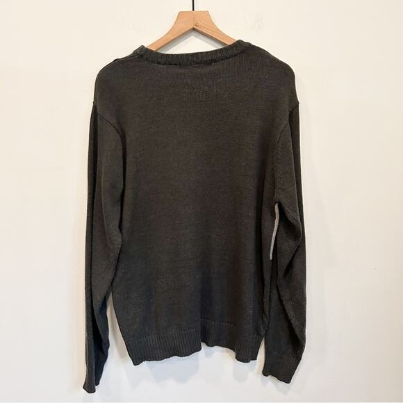 Oscar de la Renta Colorblock Crew Neck Sweater - Picture 6 of 8